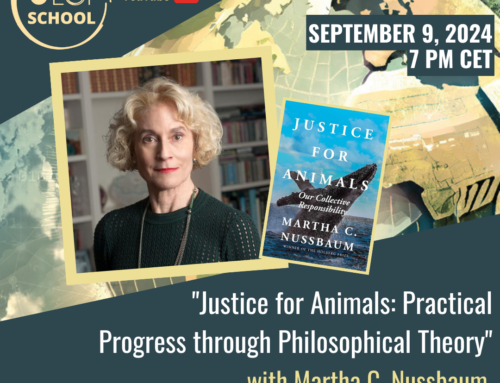 Justice for Animals: Three questions to Martha Nussbaum